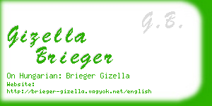 gizella brieger business card